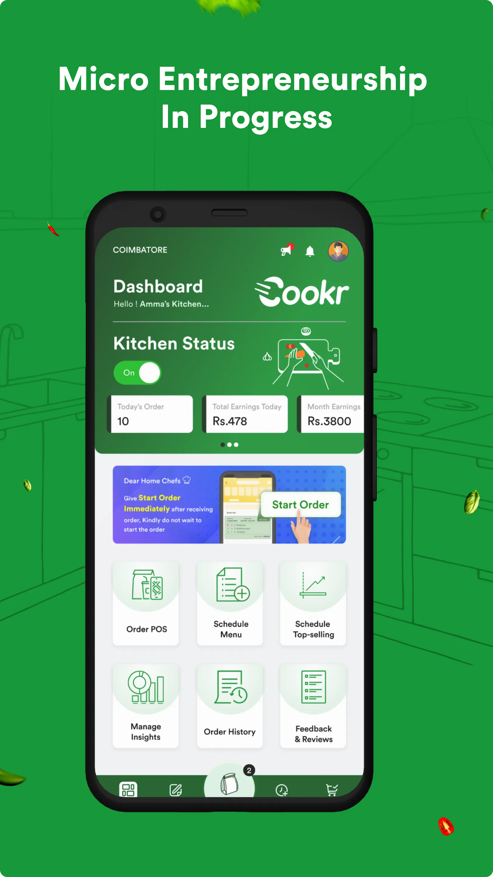 Cookr: Home Chef | Indus Appstore | Screenshot