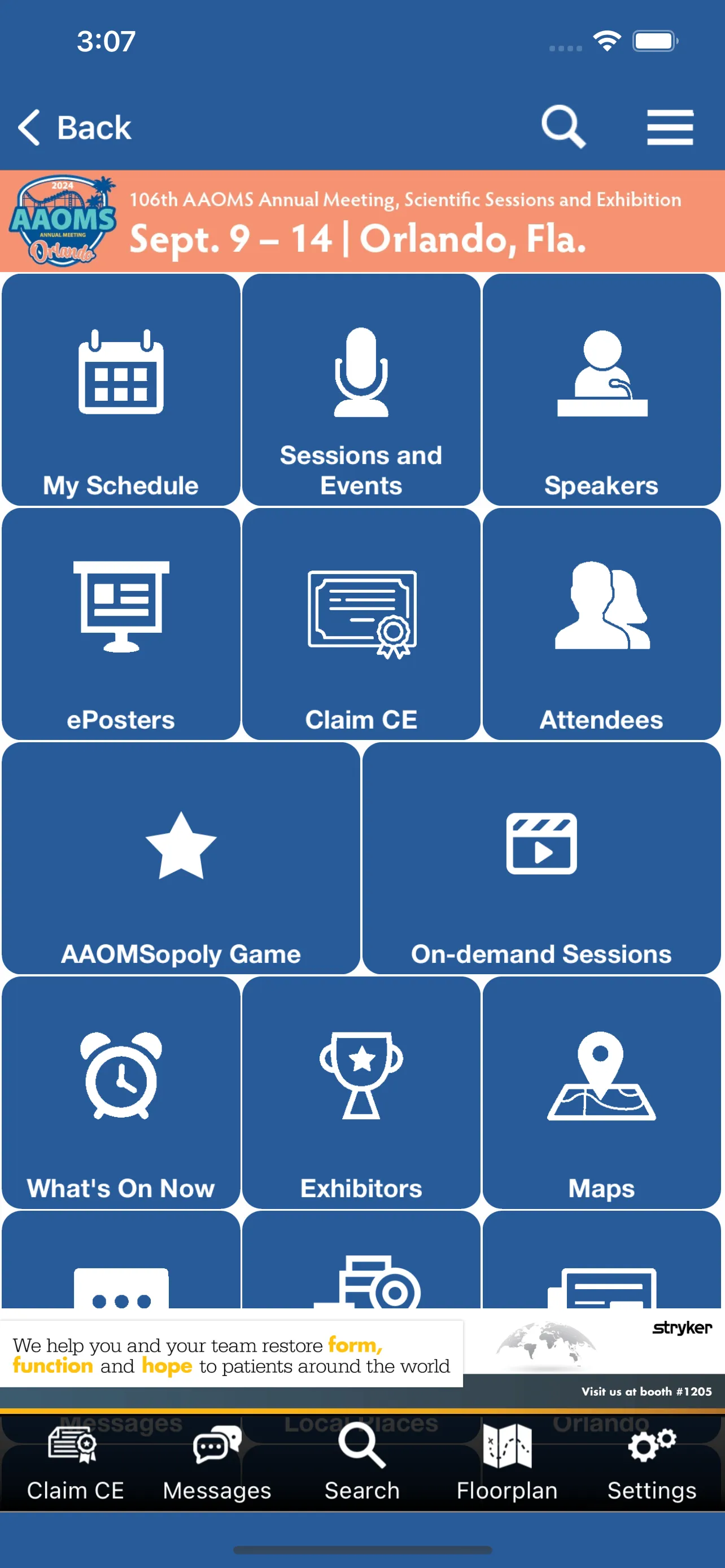 AAOMS Events | Indus Appstore | Screenshot