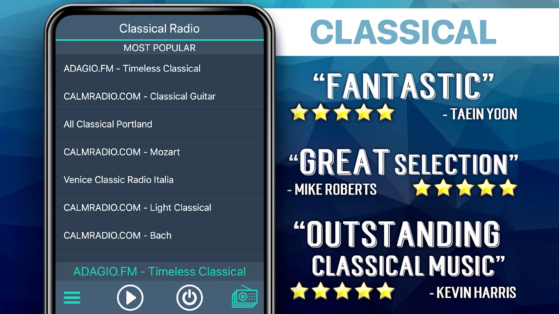 Classical Radio Favorites | Indus Appstore | Screenshot