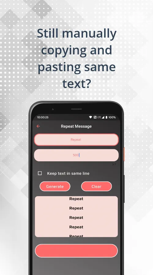 Funtushhh - FASTEST Text Repea | Indus Appstore | Screenshot