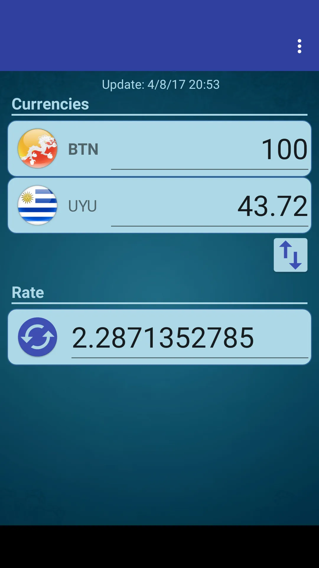 UYU Peso x Bhutanese Ngultrum | Indus Appstore | Screenshot