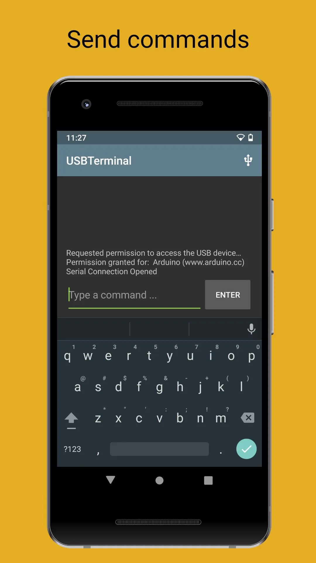 Arduino USB Terminal (Open) | Indus Appstore | Screenshot