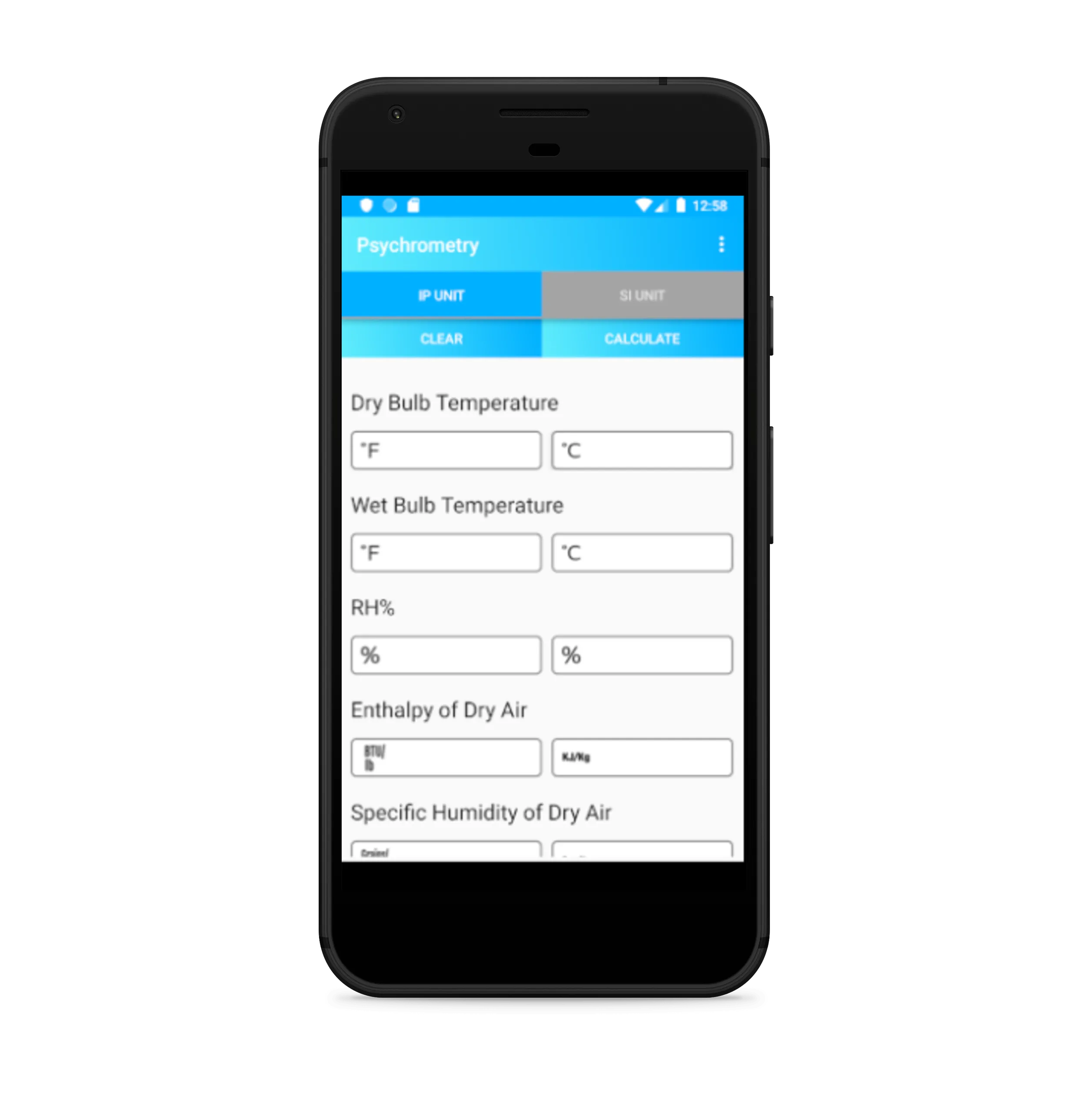 Psychrometry Calculator | Indus Appstore | Screenshot