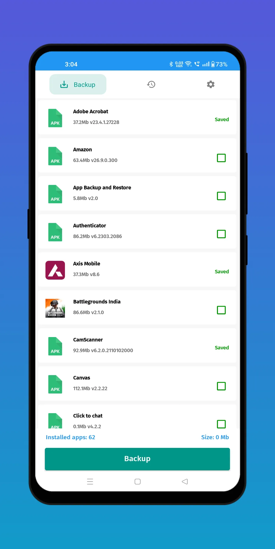 App Backup & Restore | Indus Appstore | Screenshot