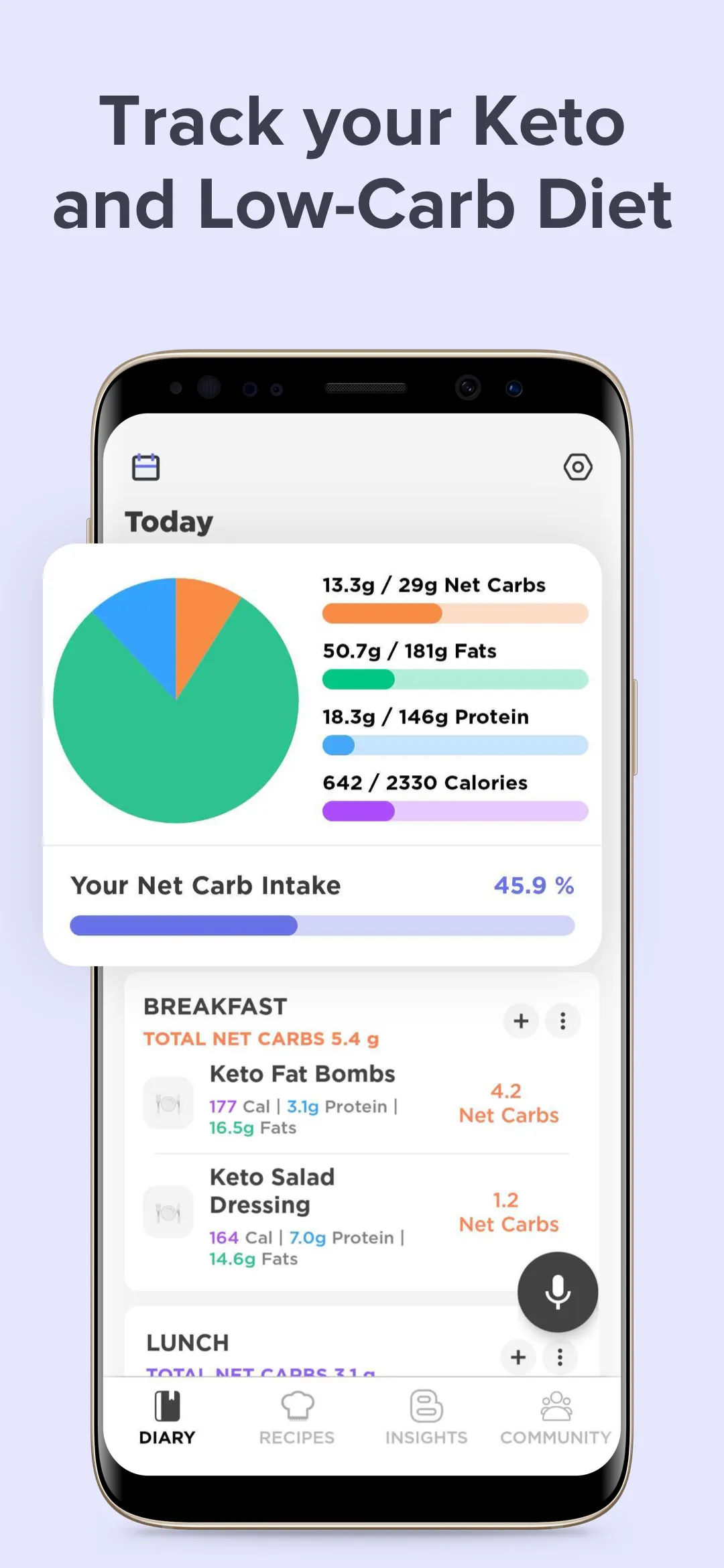 Keto Manager: Low Carb Diet | Indus Appstore | Screenshot