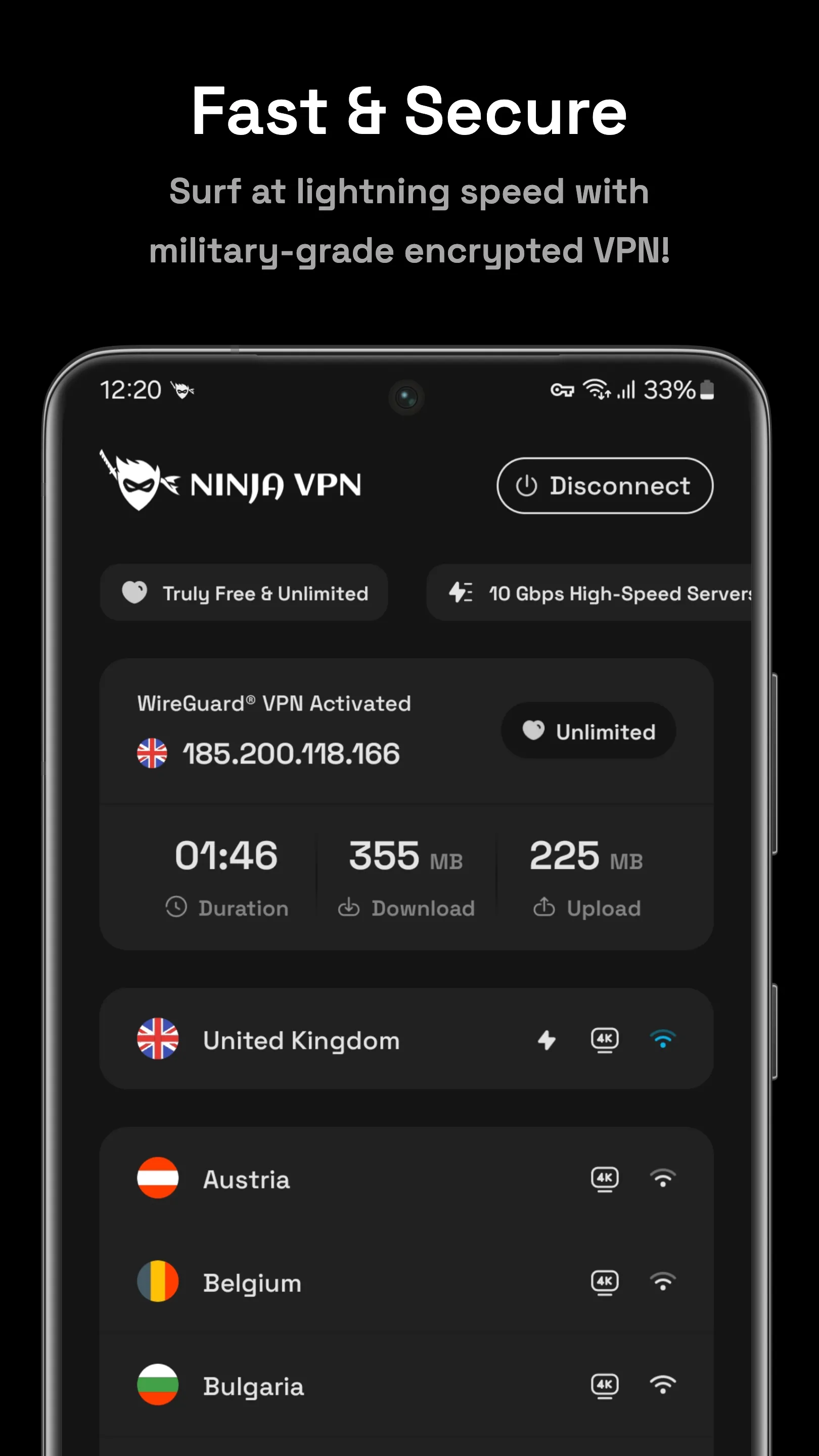 Ninja VPN - Fast & Secure VPN | Indus Appstore | Screenshot