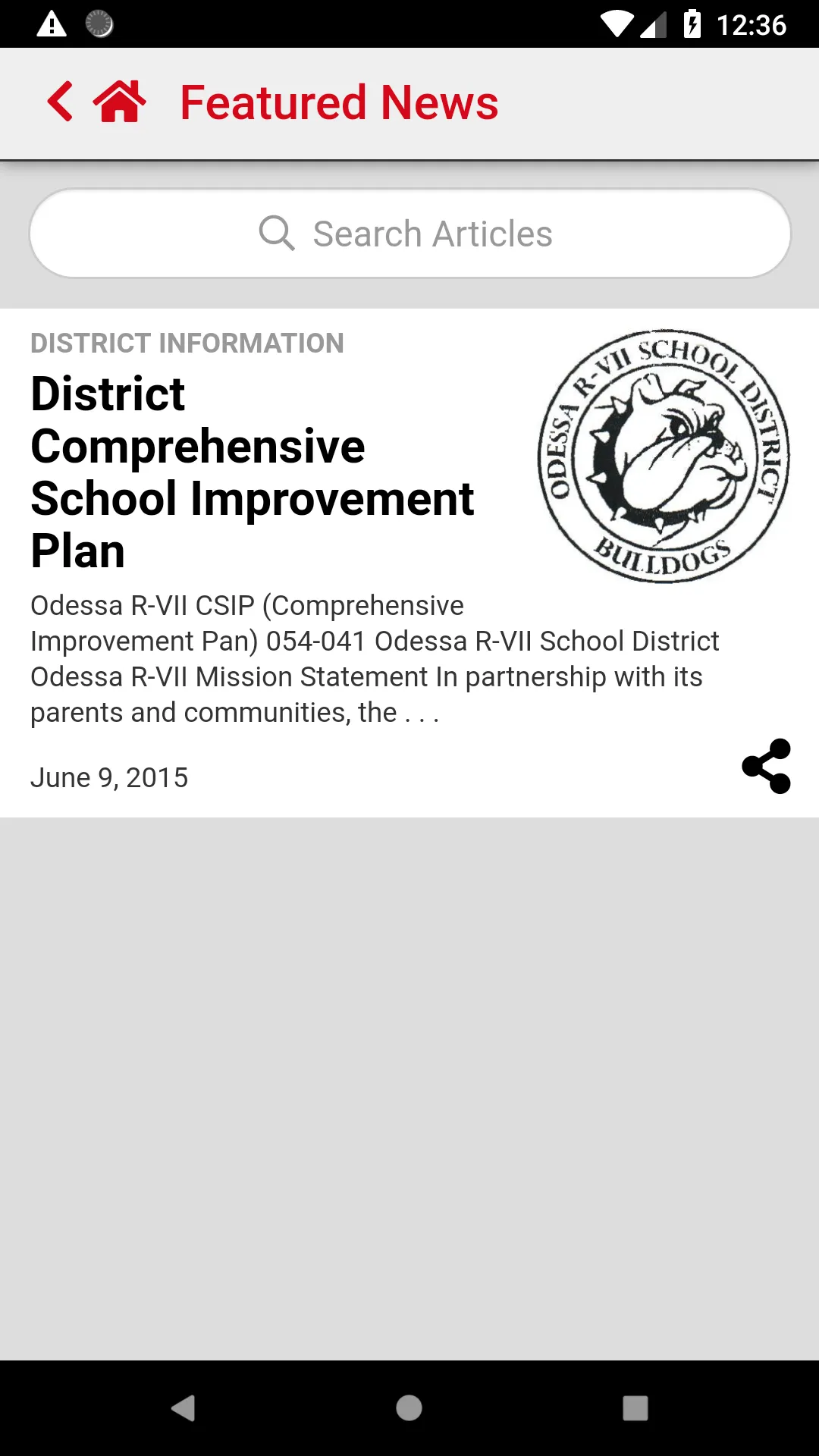 Odessa R-VII School District | Indus Appstore | Screenshot