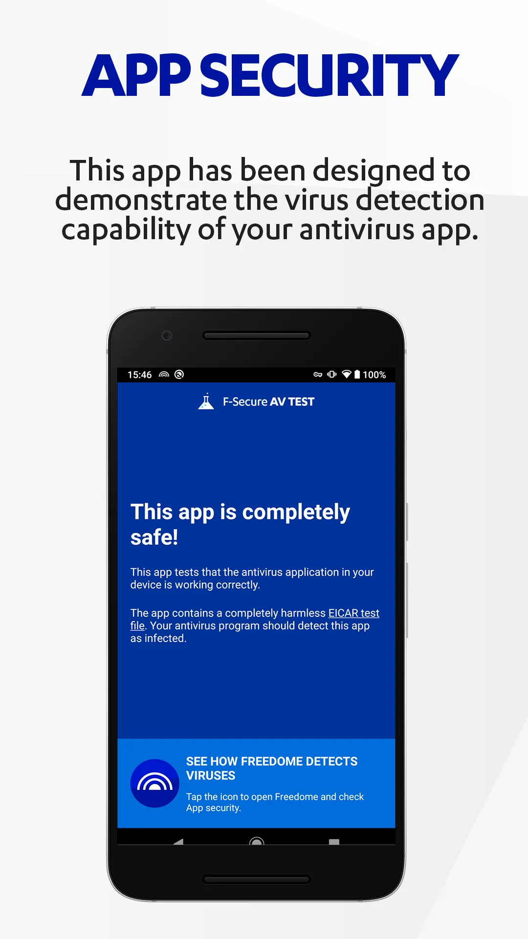 F-Secure AV Test | Indus Appstore | Screenshot