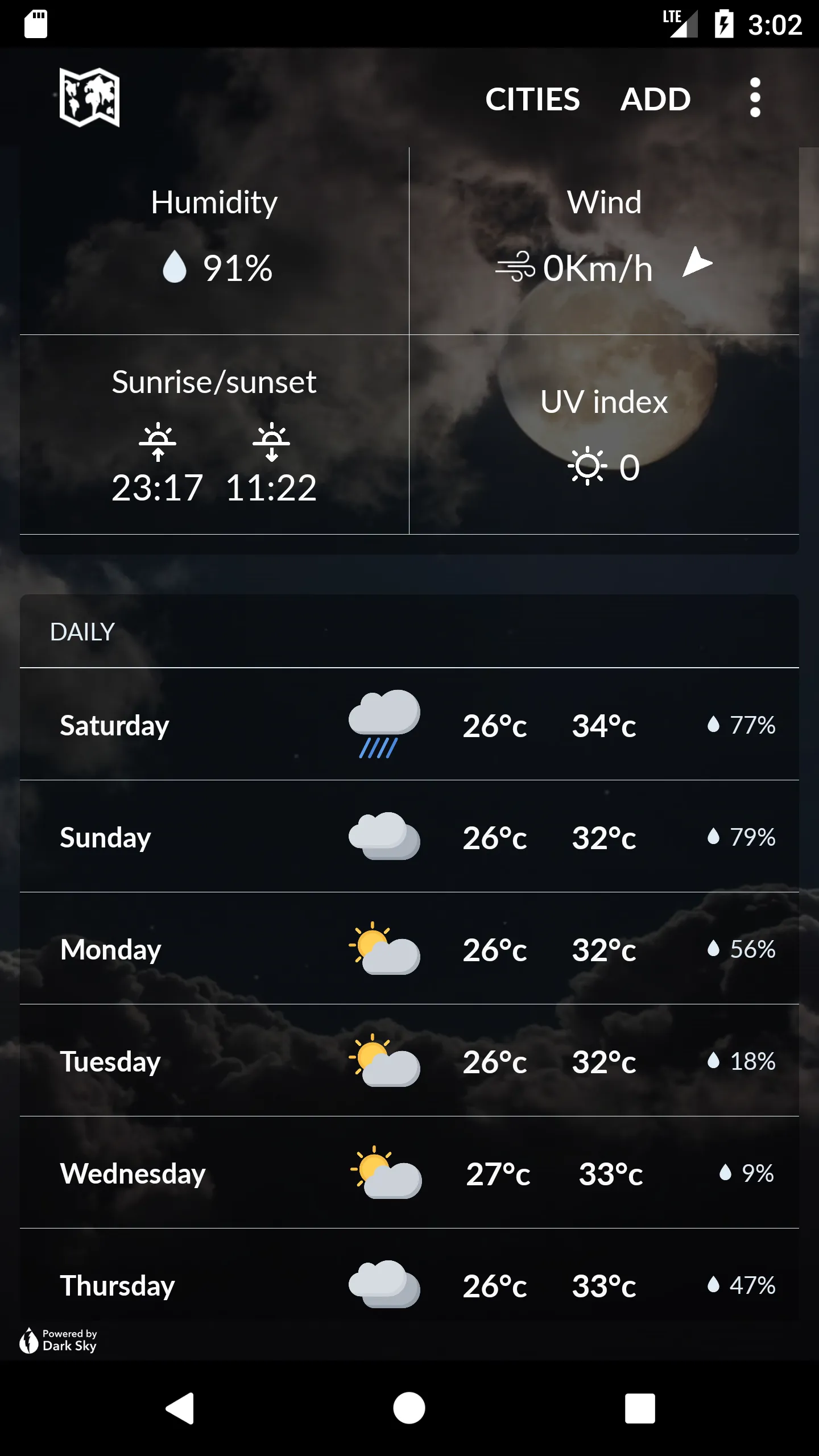 Singapore Weather | Indus Appstore | Screenshot