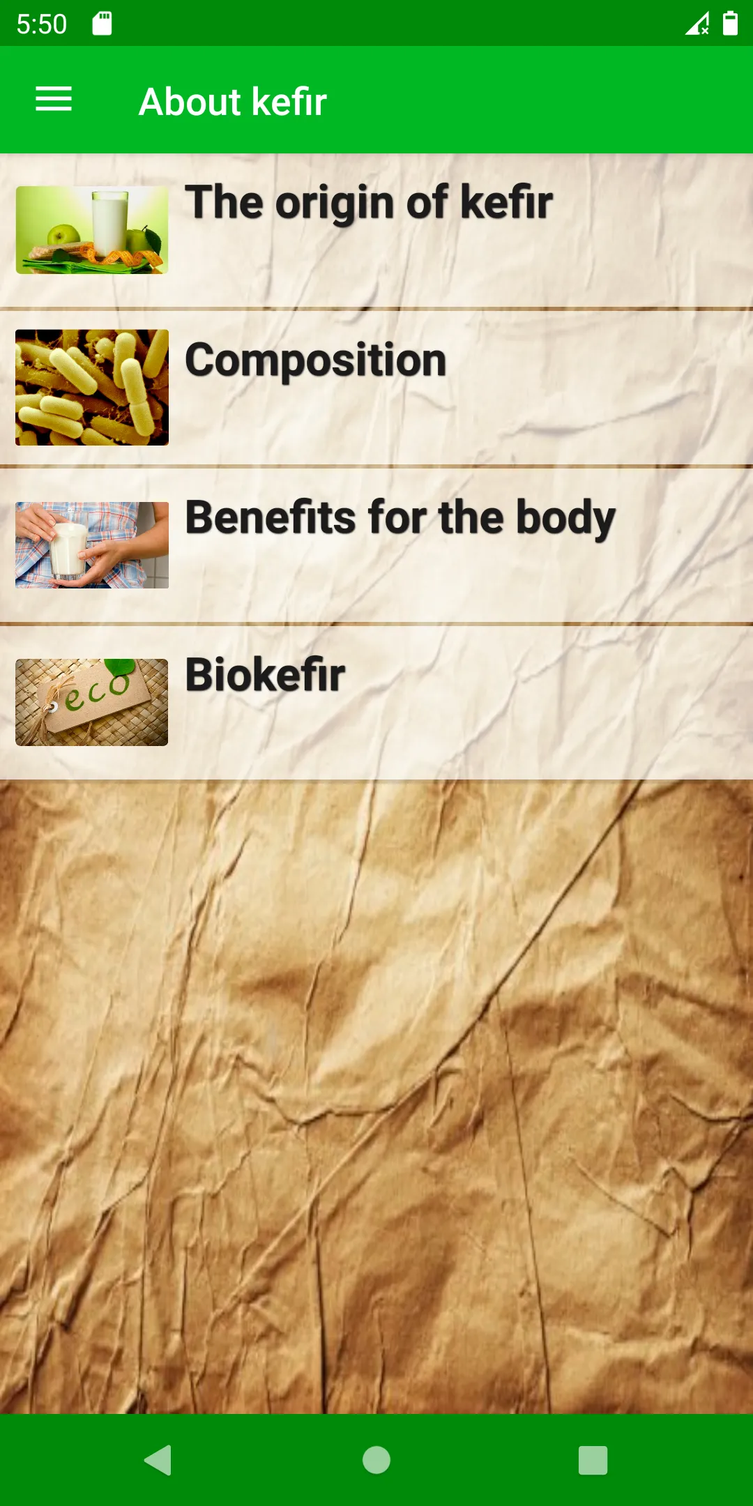 Kefir diet and dishes on kefir | Indus Appstore | Screenshot