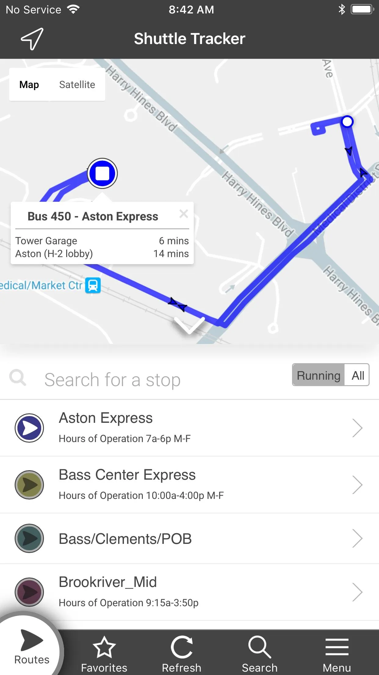 UTSW Shuttle | Indus Appstore | Screenshot