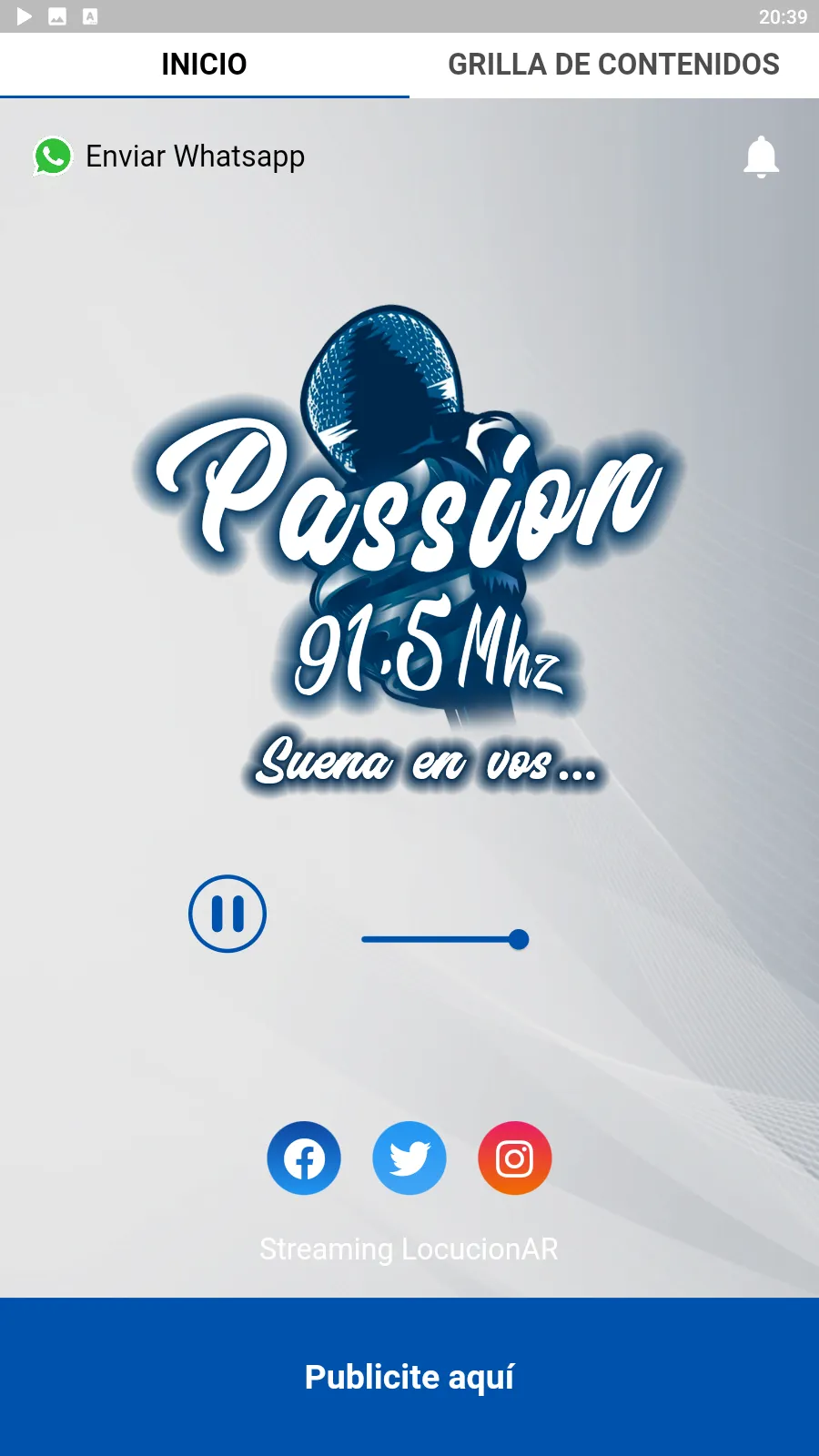 Passion FM  91.5 Mhz | Indus Appstore | Screenshot