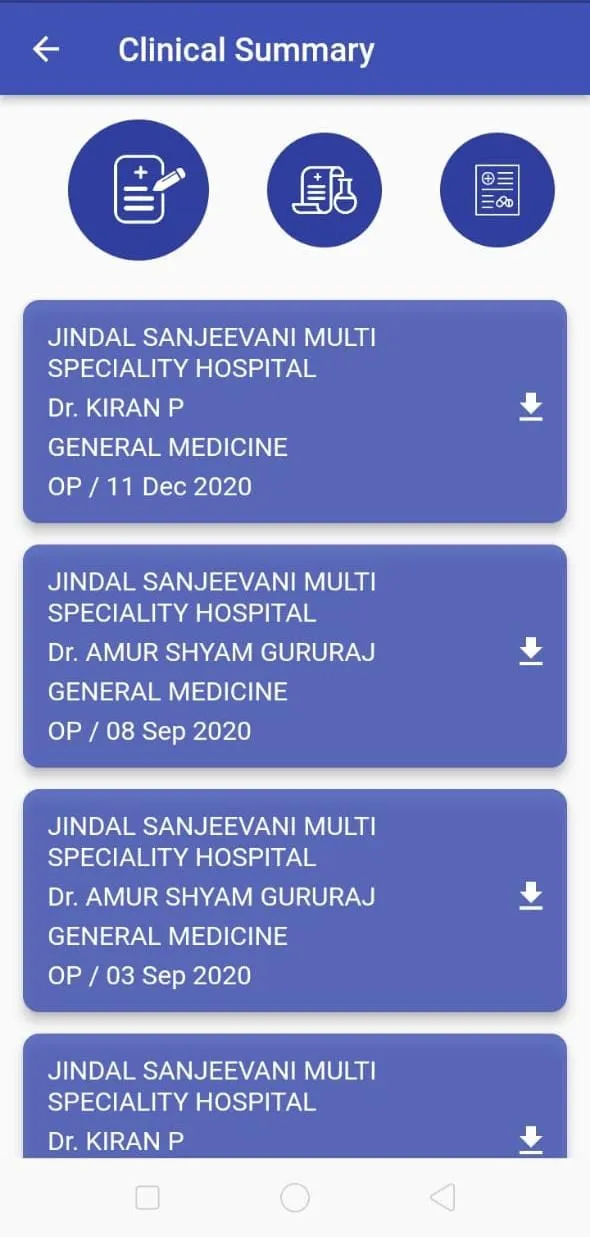 Jindal Sanjeevani | Indus Appstore | Screenshot