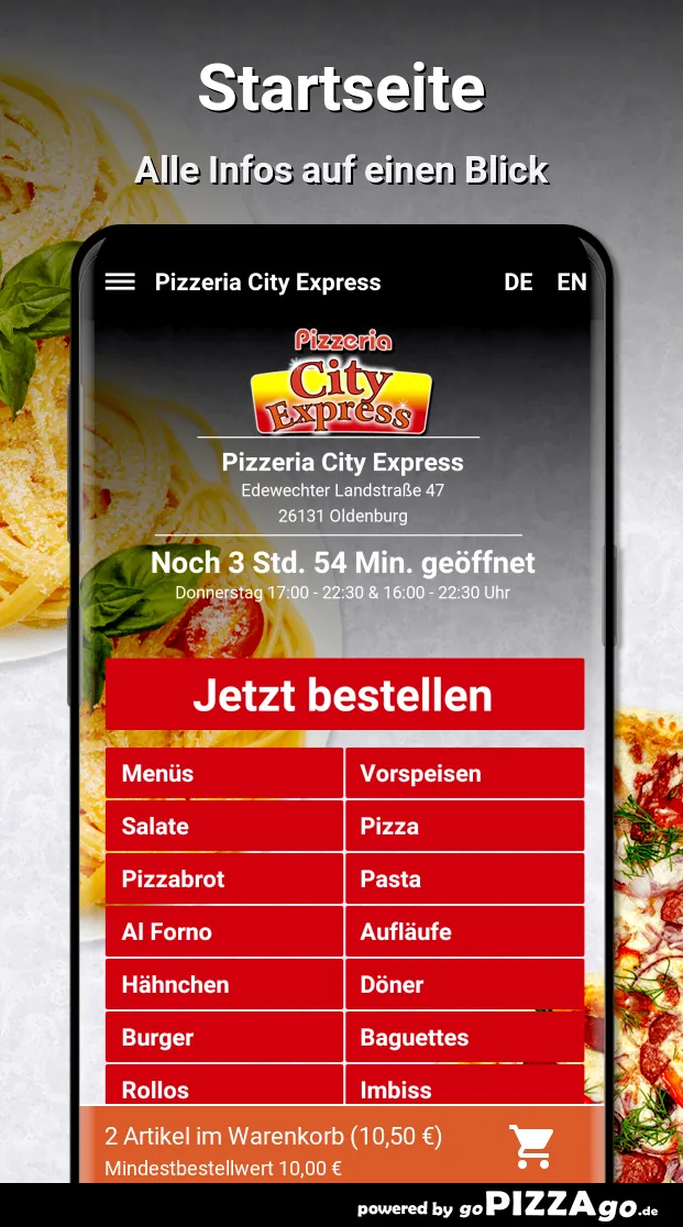 Pizzeria City Express Oldenbur | Indus Appstore | Screenshot