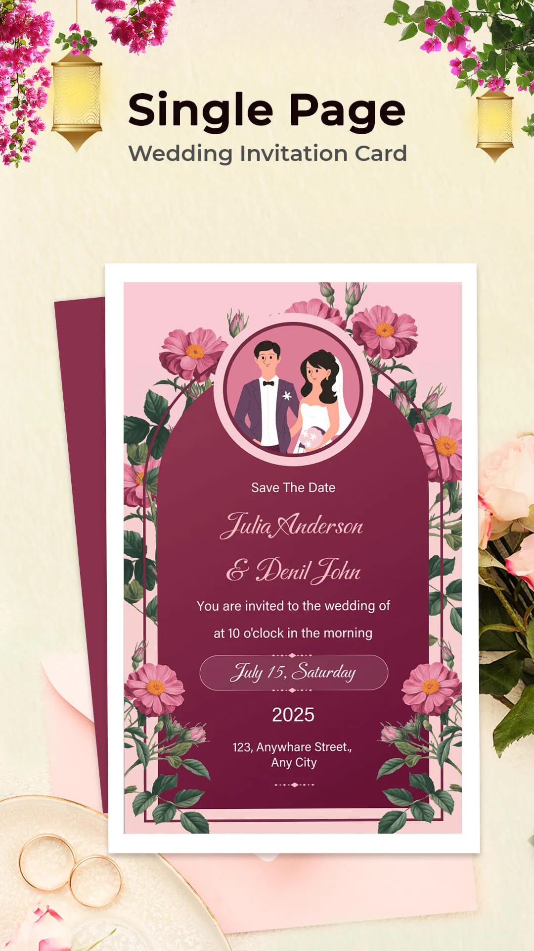 Wedding Card Maker: Invitation | Indus Appstore | Screenshot