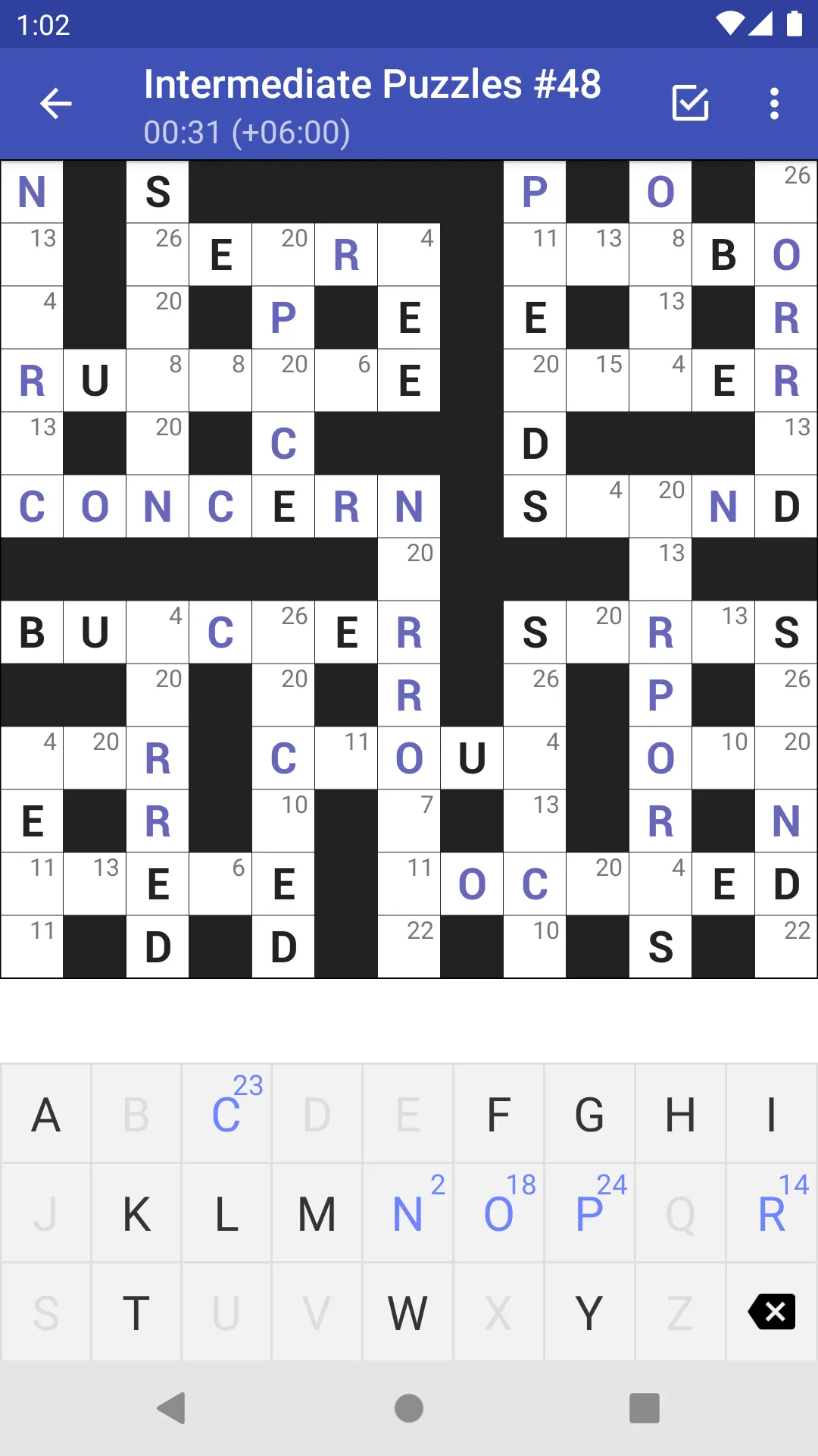 Codeword Puzzles (Crosswords) | Indus Appstore | Screenshot