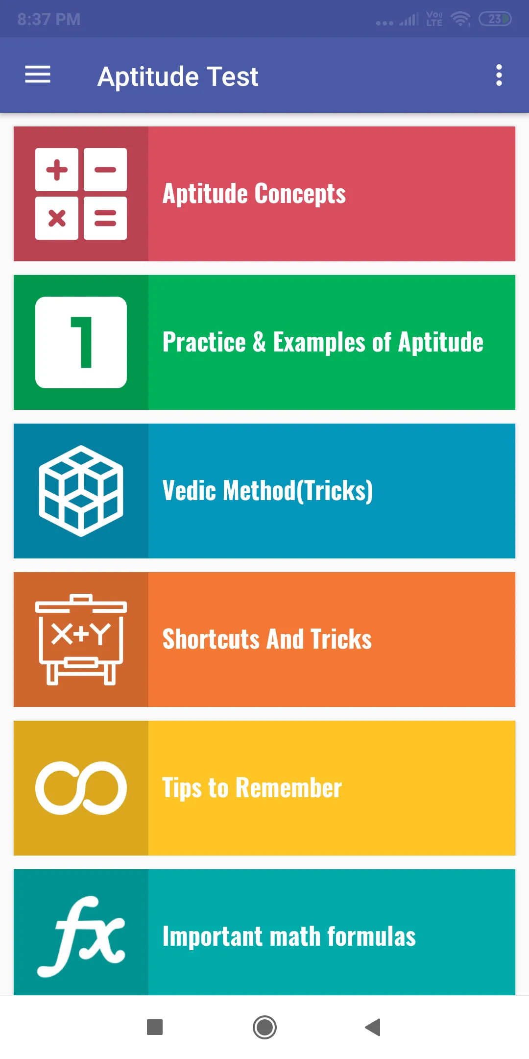 Aptitude Test : Notes & Tricks | Indus Appstore | Screenshot