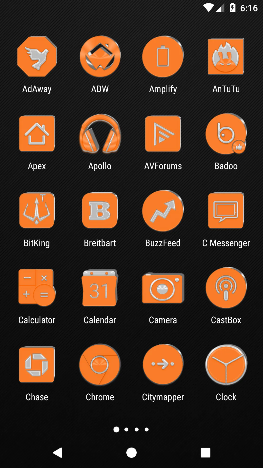 Bright Orange Icon Pack | Indus Appstore | Screenshot