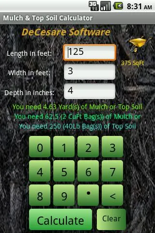 Mulch Calculator | Indus Appstore | Screenshot