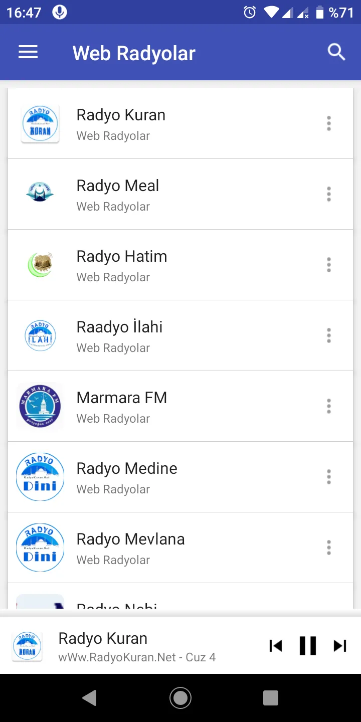 Dini Radyolar - İslami Radyo | Indus Appstore | Screenshot