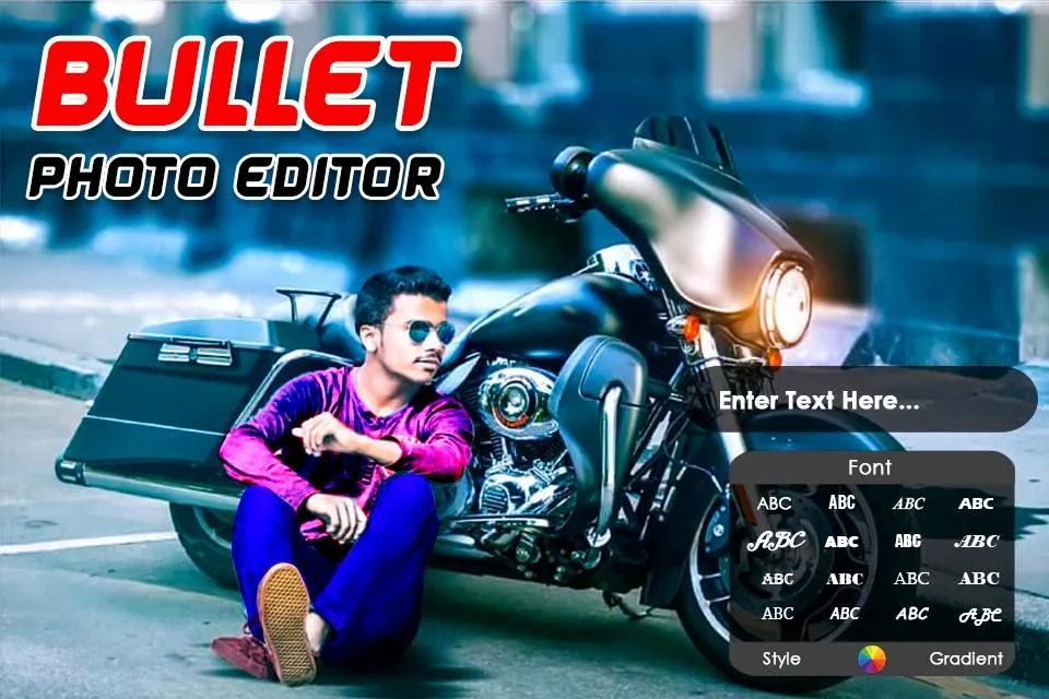 Bullet Bike photo frame | Indus Appstore | Screenshot