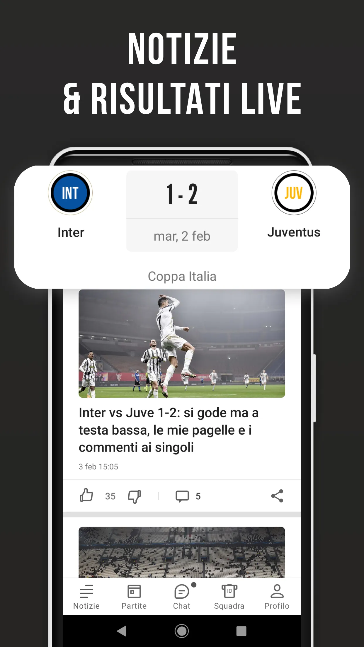 Bianconeri Live: App di calcio | Indus Appstore | Screenshot