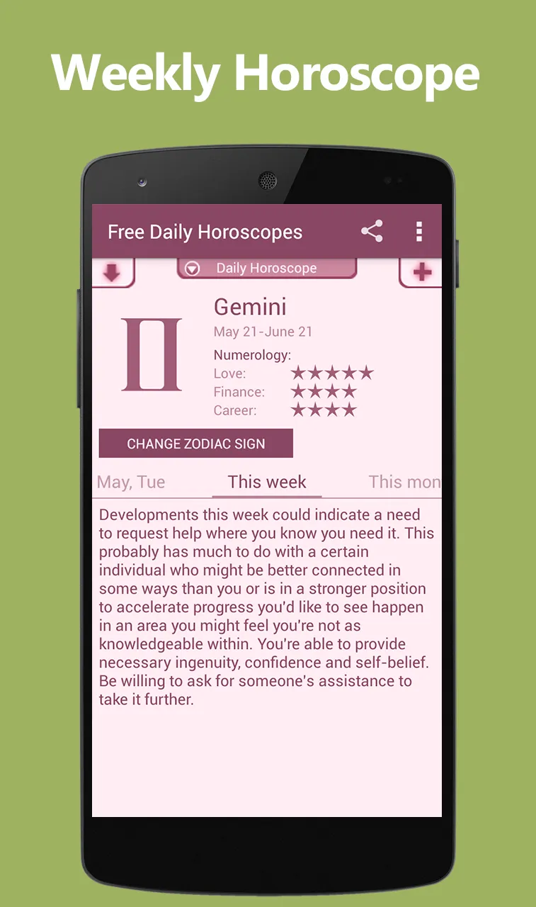 Free Daily Horoscopes | Indus Appstore | Screenshot