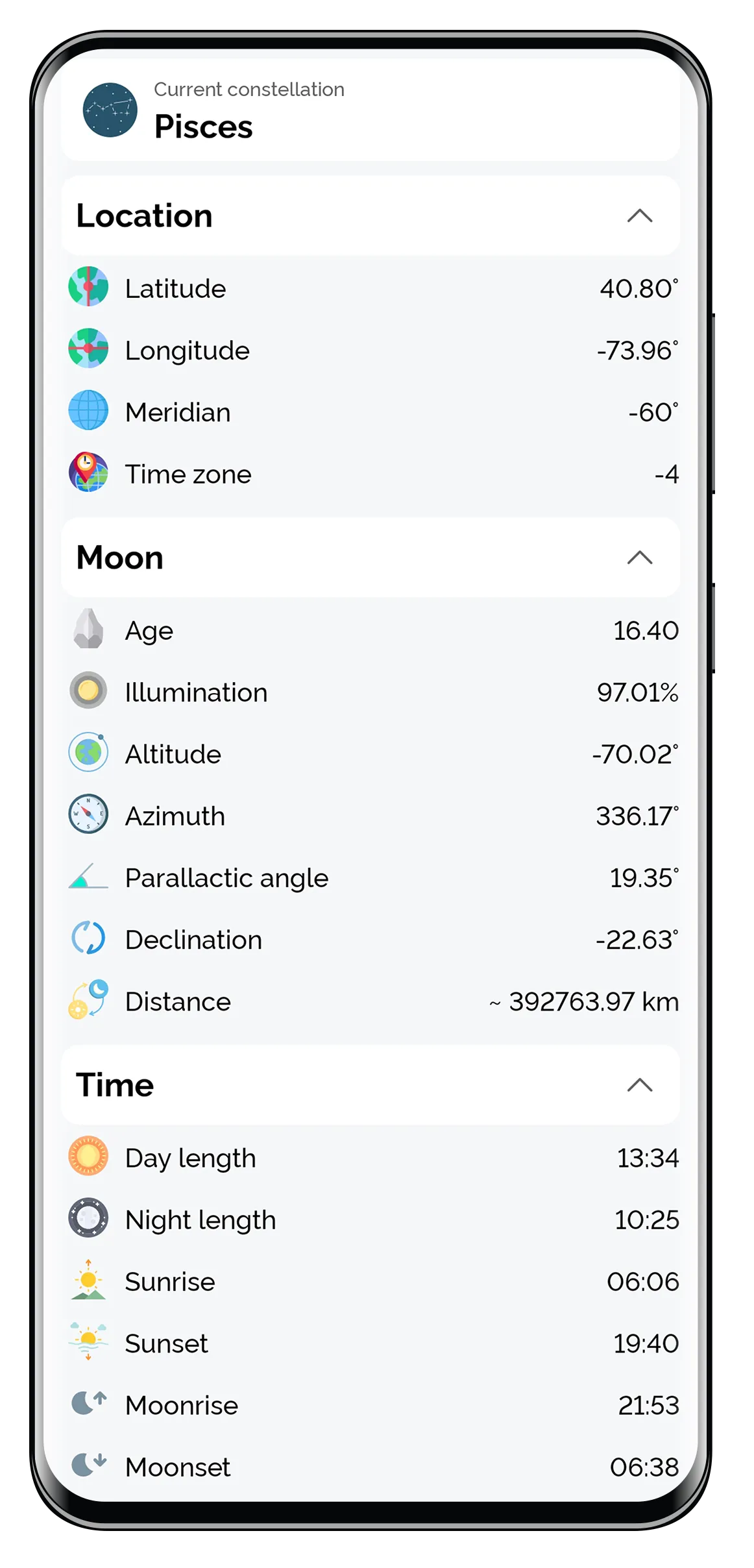 Moon Tracker | Indus Appstore | Screenshot