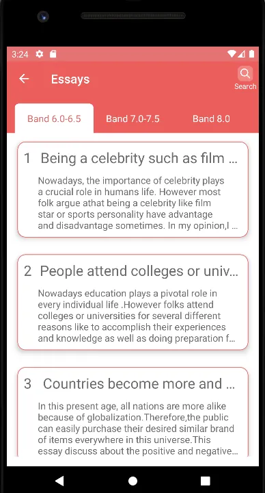 IELTS Essays with feedback | Indus Appstore | Screenshot