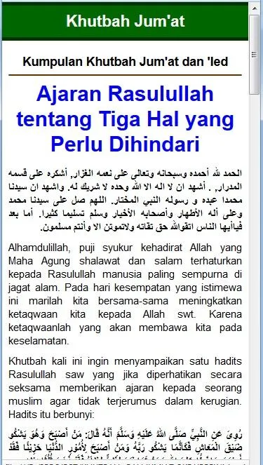 Kumpulan 101 Khutbah Jum'at | Indus Appstore | Screenshot