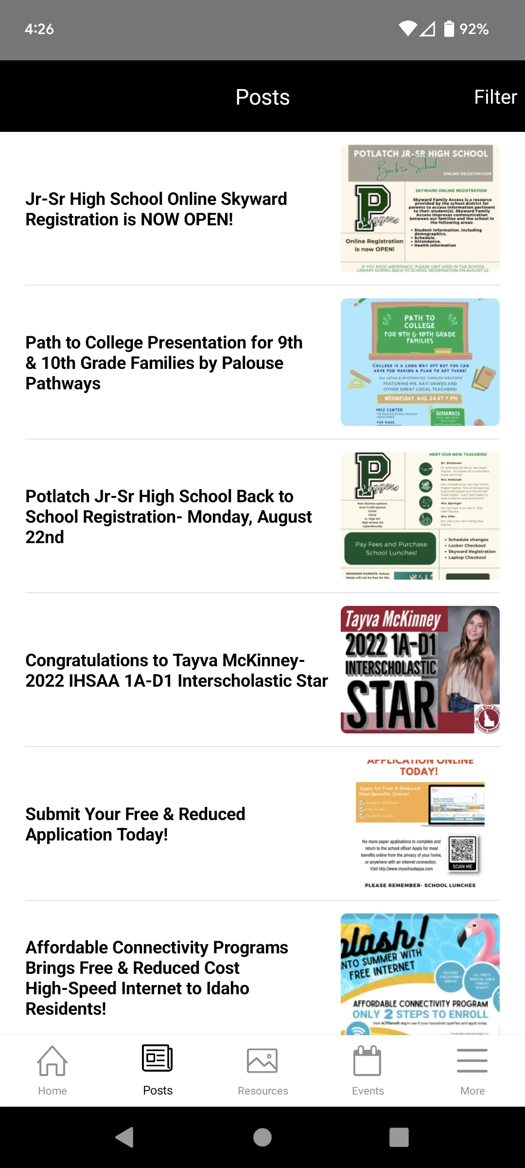 Potlatch School District 285 | Indus Appstore | Screenshot