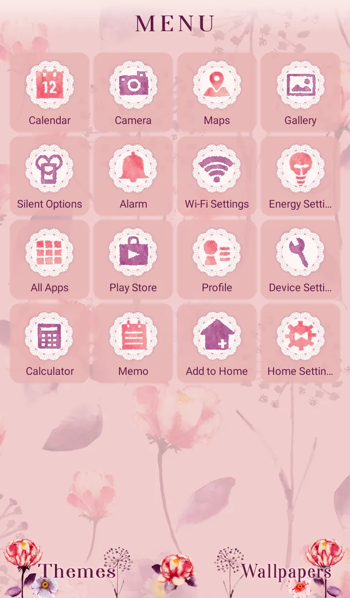 Retro Flower Pattern +HOME | Indus Appstore | Screenshot