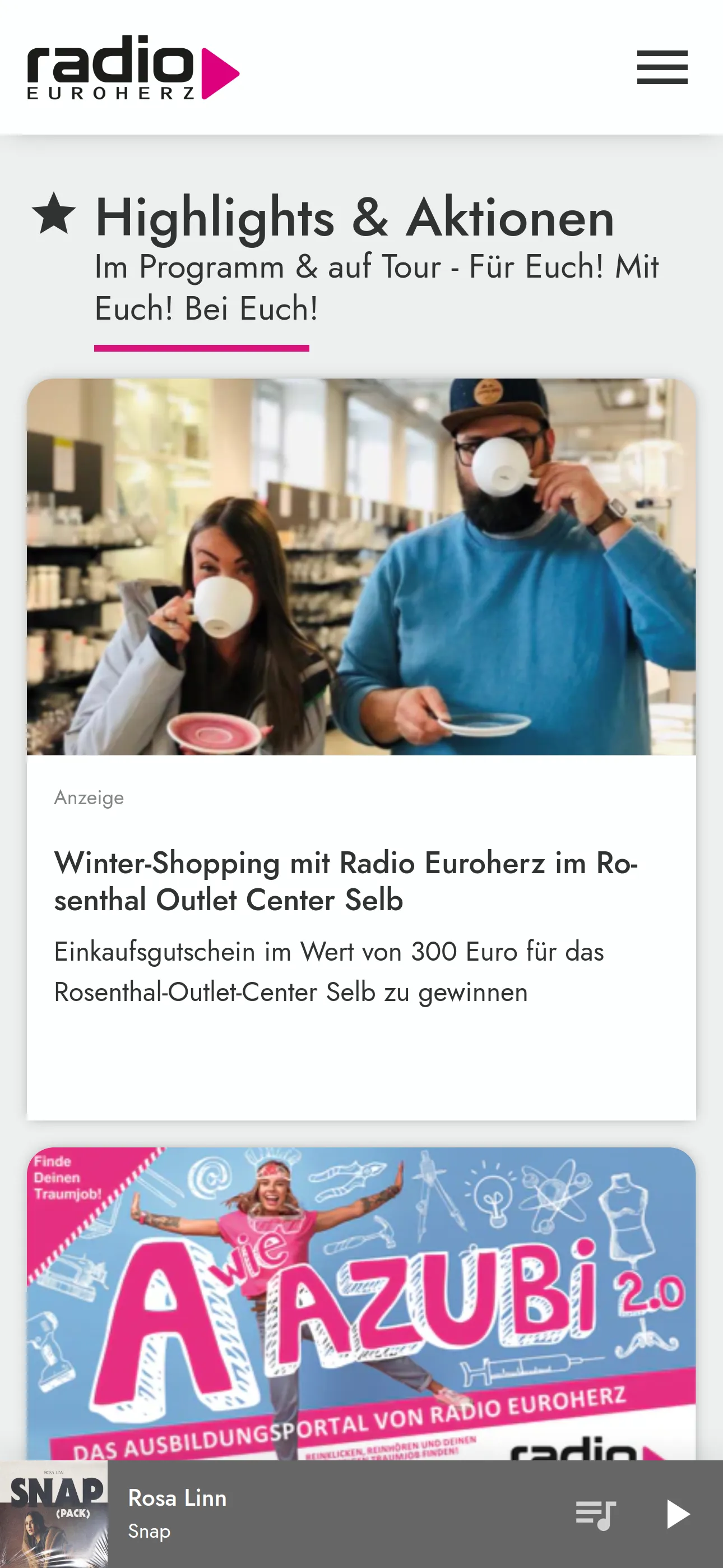 Radio Euroherz | Indus Appstore | Screenshot