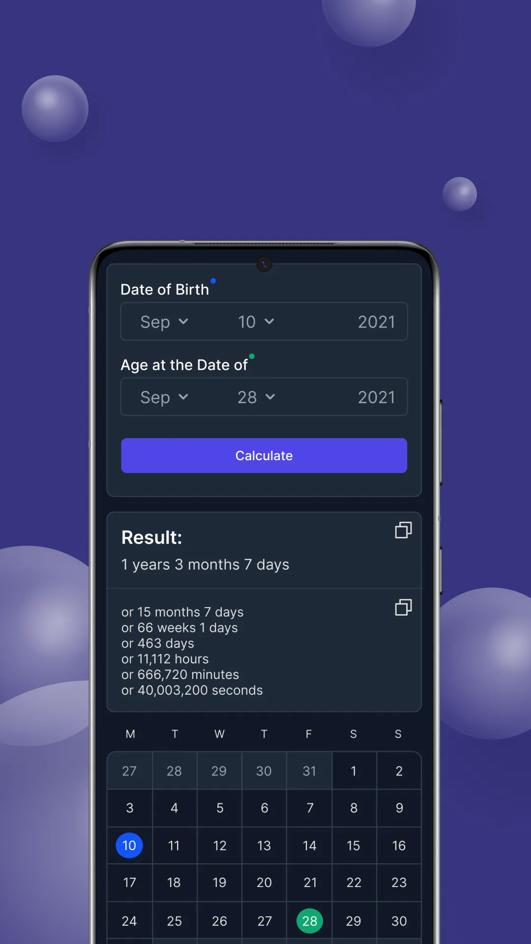 Age Calculator | Indus Appstore | Screenshot