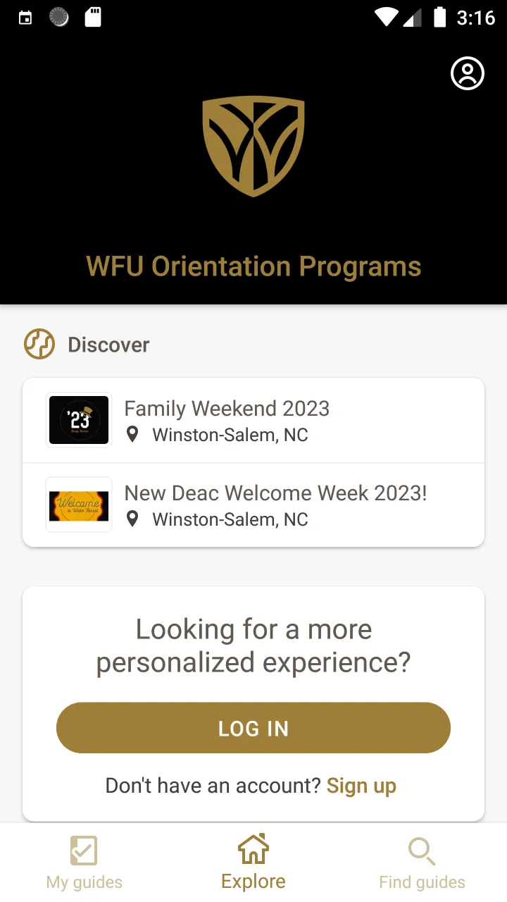 WFU Orientation Programs | Indus Appstore | Screenshot