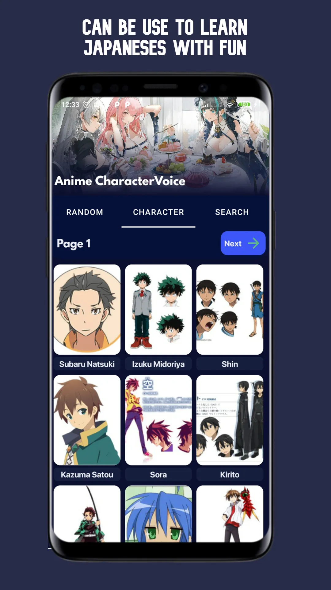 Character Voice: Anime | Indus Appstore | Screenshot