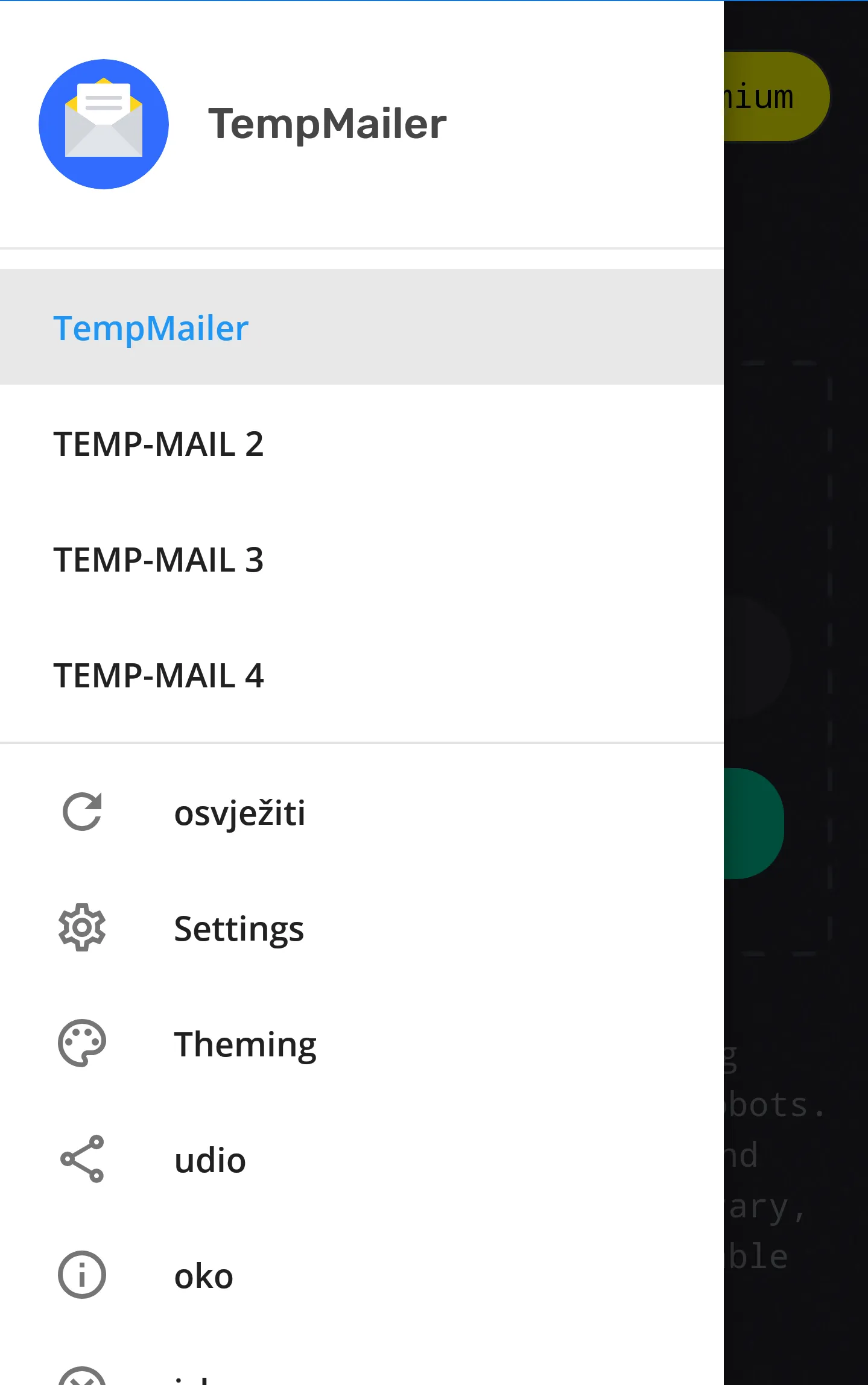 TempMailer-Get Temp Mail for S | Indus Appstore | Screenshot