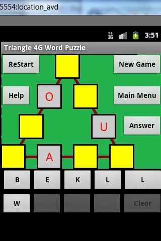 Word Triangle 4g Puzzle | Indus Appstore | Screenshot