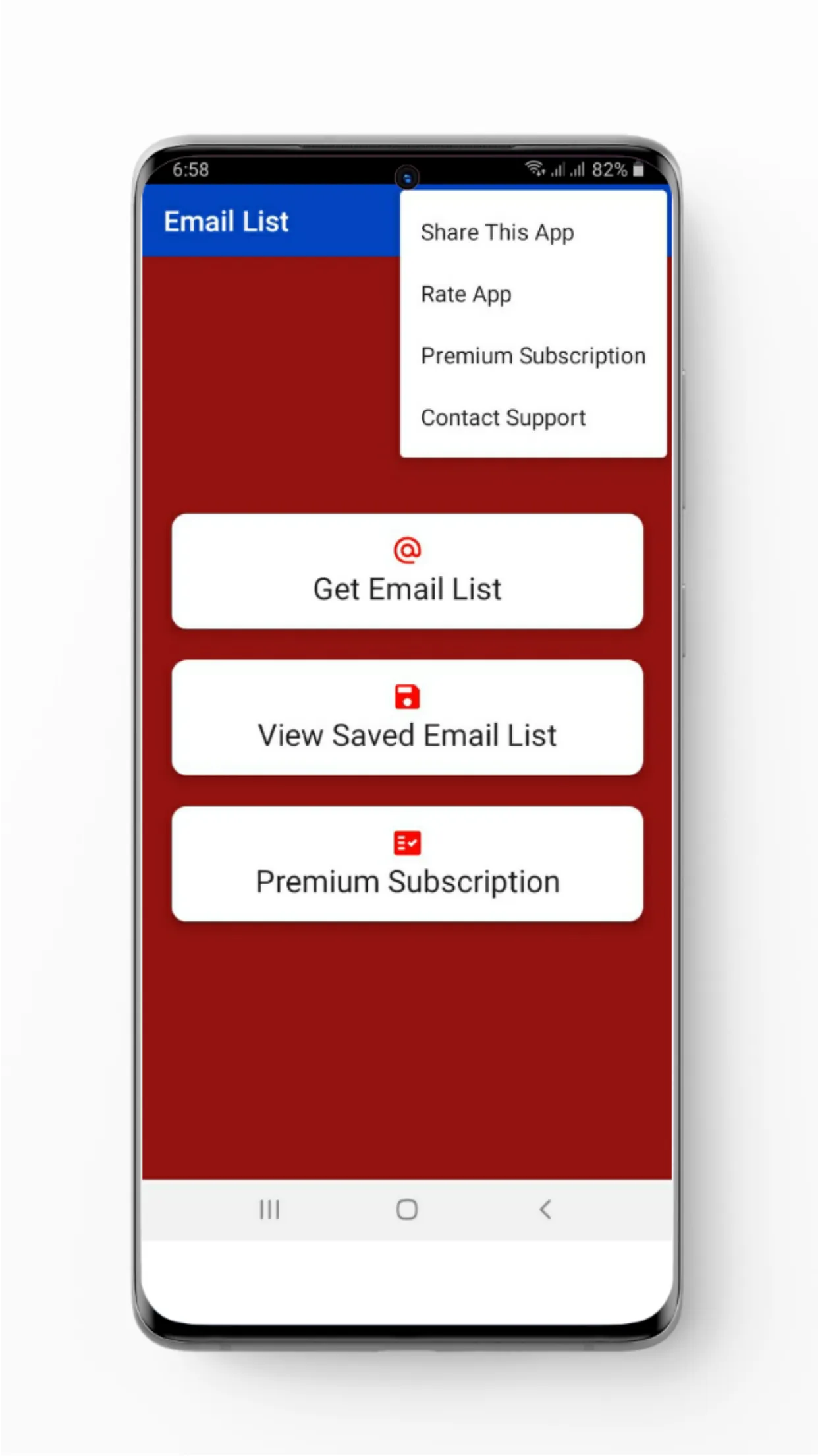 Email List | Indus Appstore | Screenshot