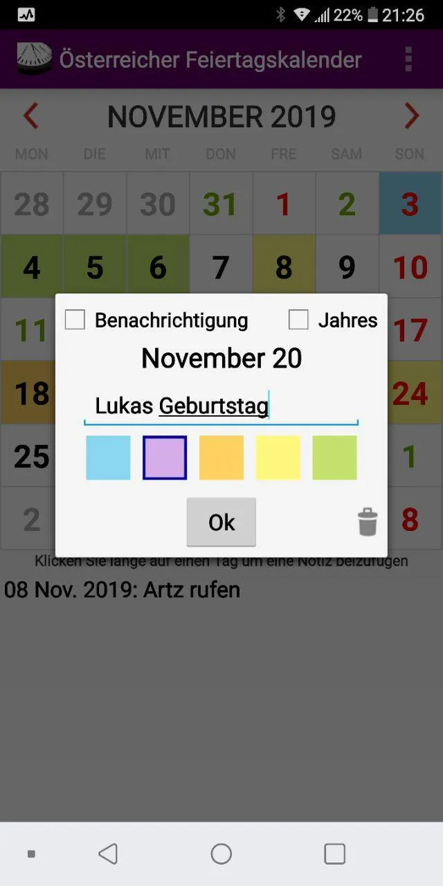 Kalender 2023 Österreich | Indus Appstore | Screenshot