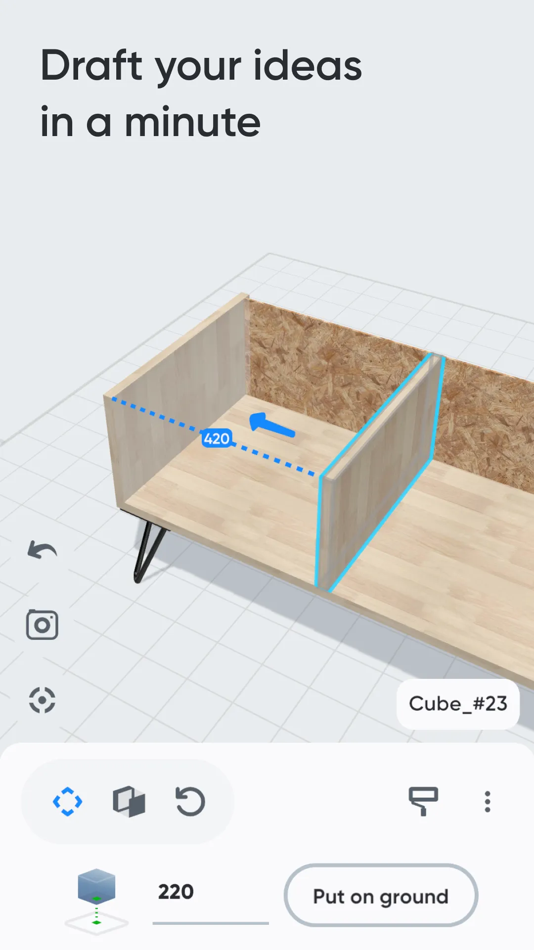 Moblo - 3D furniture modeling | Indus Appstore | Screenshot