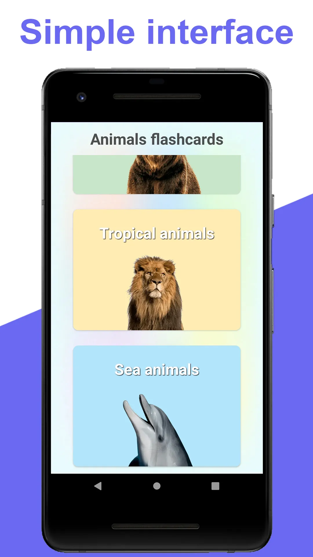 Flashcards for kids: Animals | Indus Appstore | Screenshot