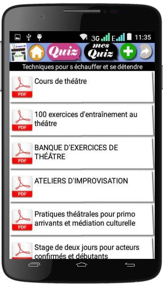 Cours de Theatre | Indus Appstore | Screenshot