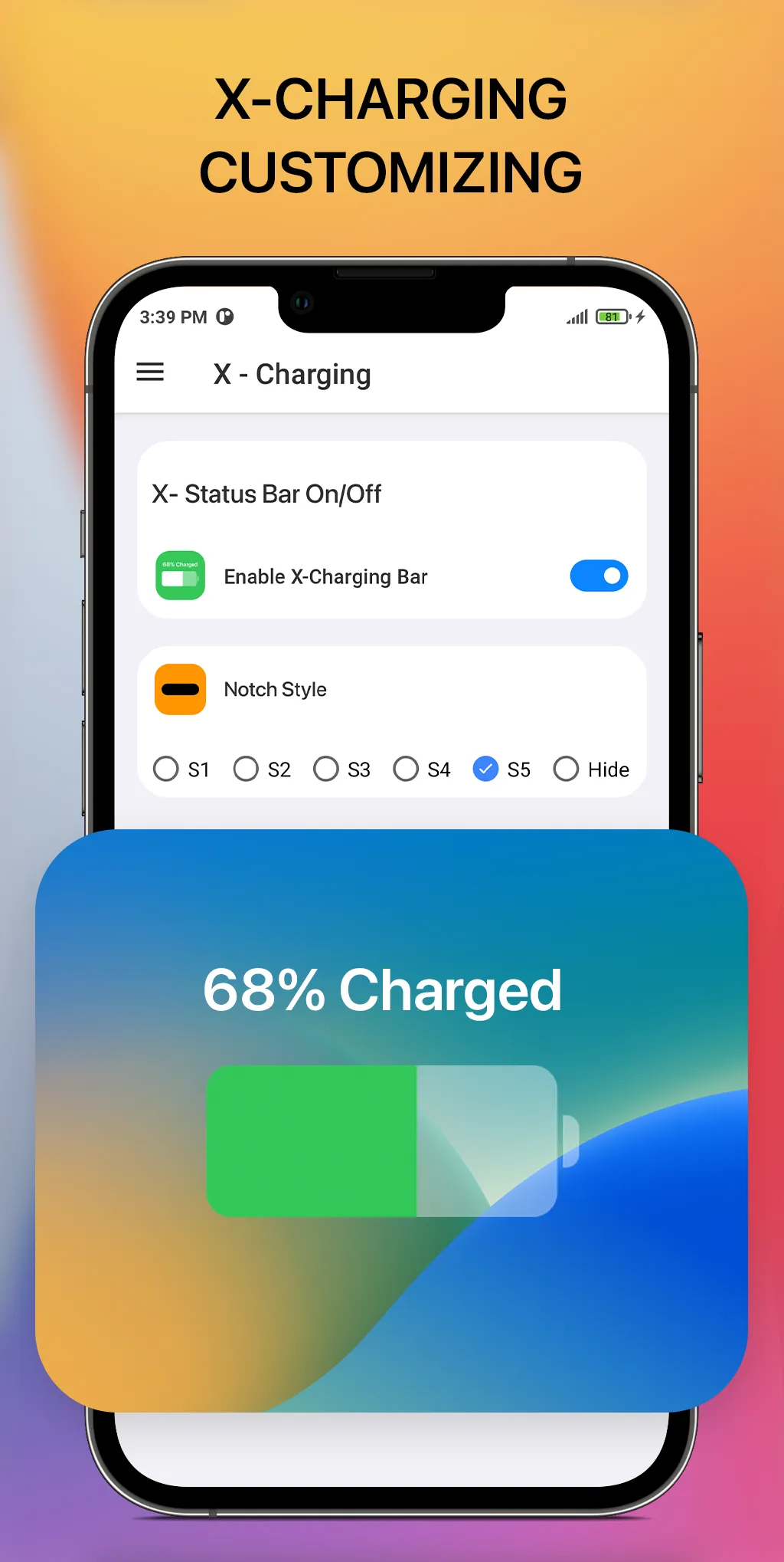 iCenter iOS 16: X - Charging | Indus Appstore | Screenshot