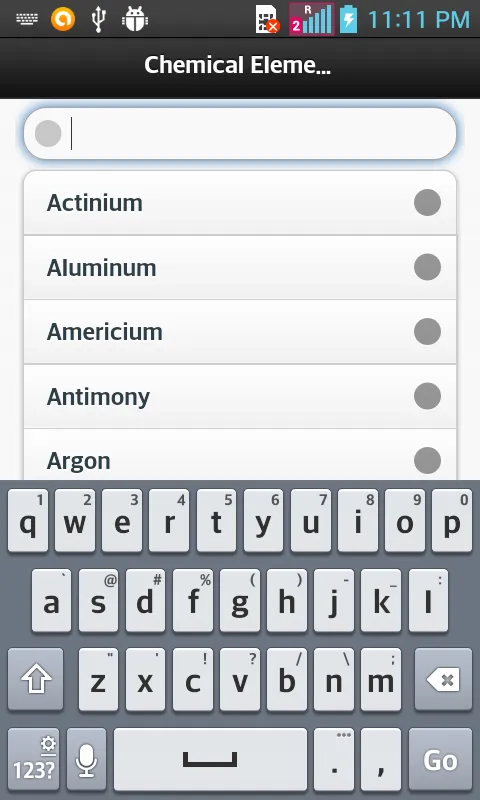 Chemical Element Dictionary | Indus Appstore | Screenshot