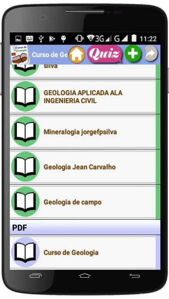 Curso de Geologia (português) | Indus Appstore | Screenshot