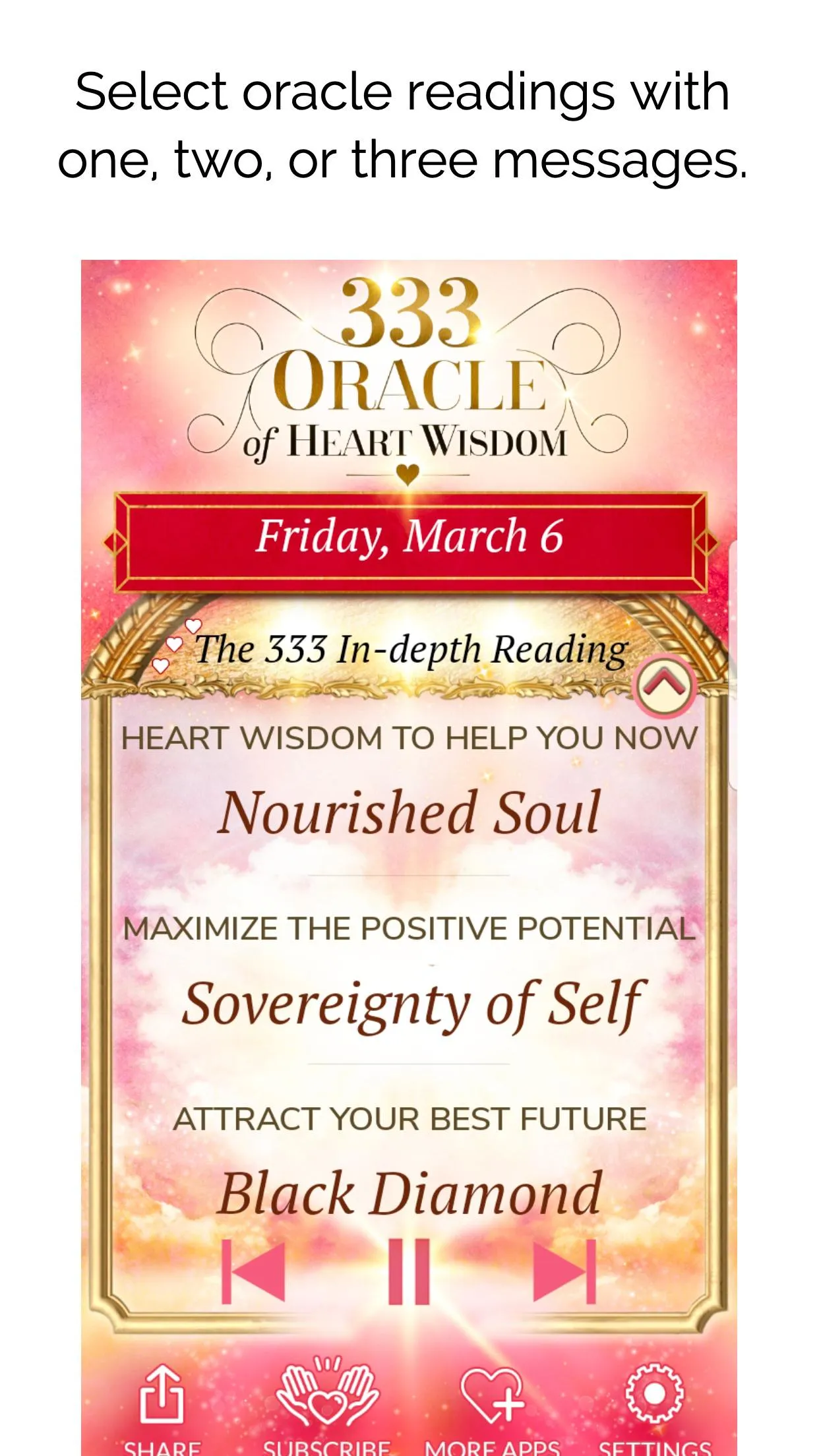 333 - Oracle of Heart Wisdom | Indus Appstore | Screenshot