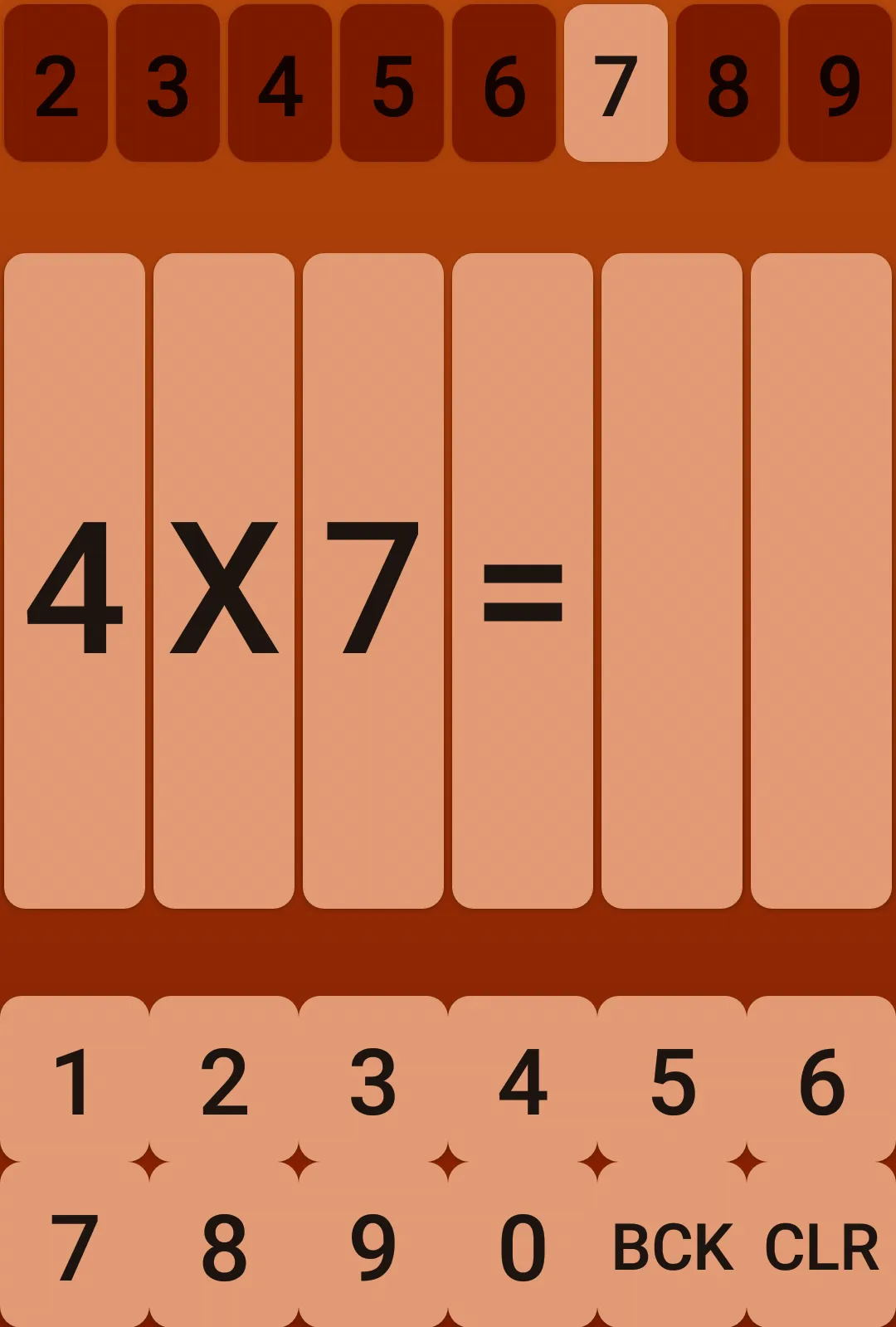 Multiplication Tables | Indus Appstore | Screenshot