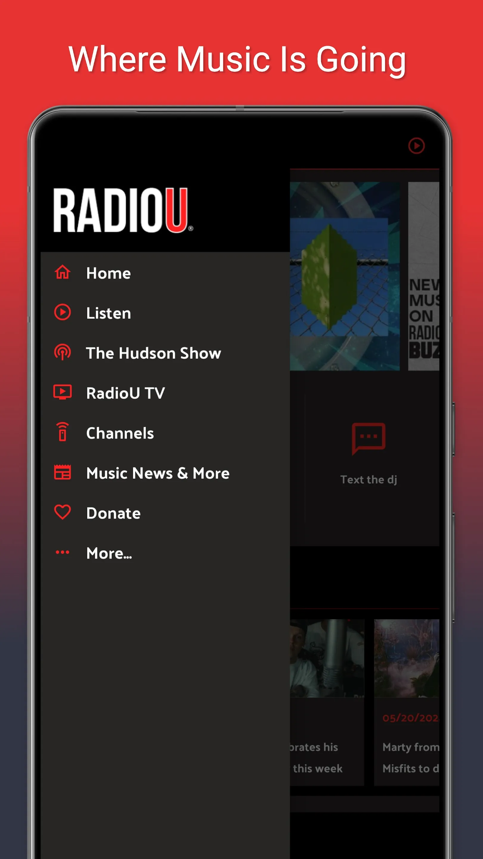 RadioU – Where Music Is Going | Indus Appstore | Screenshot