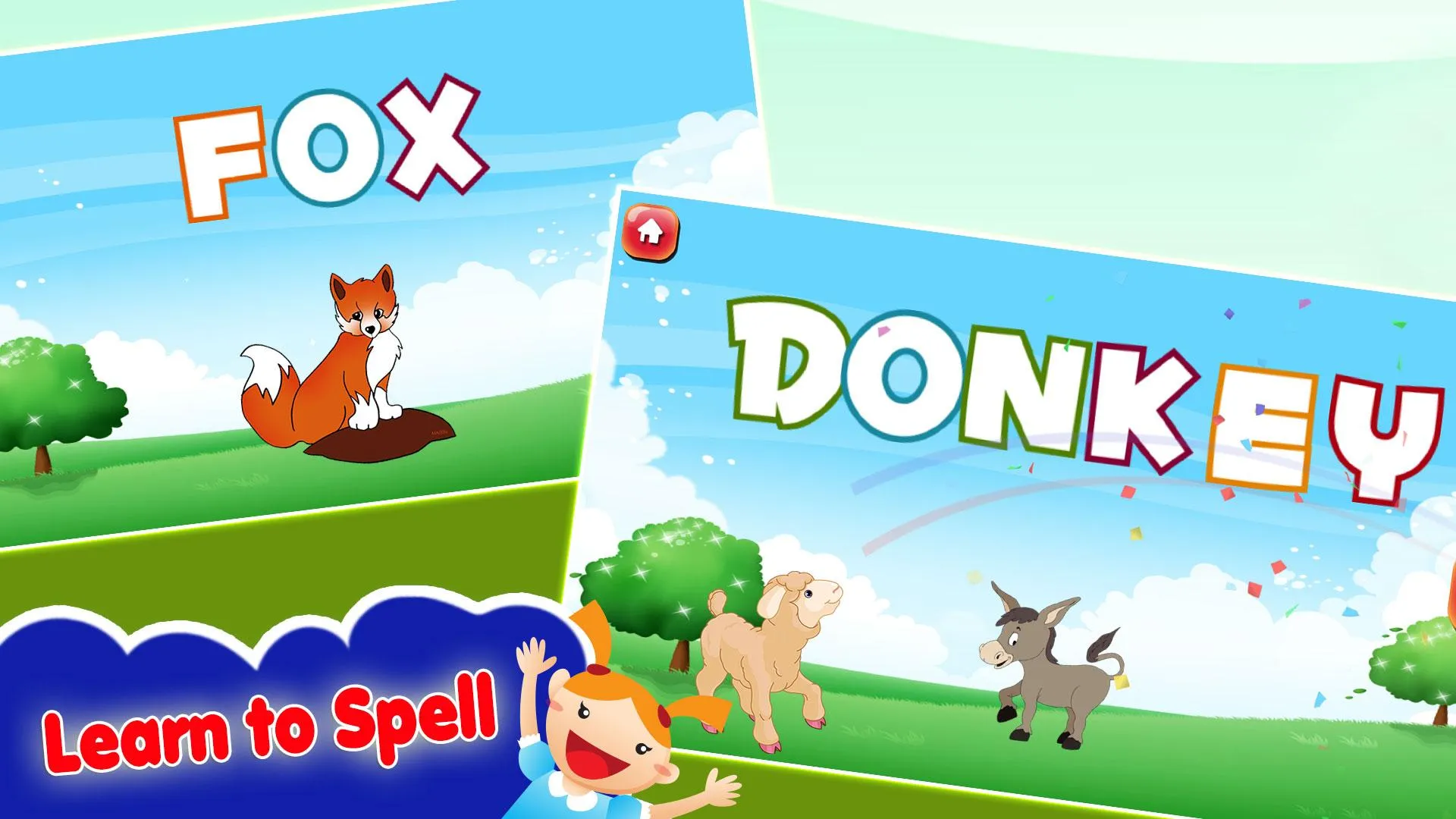 kids Spelling Practice Animals | Indus Appstore | Screenshot